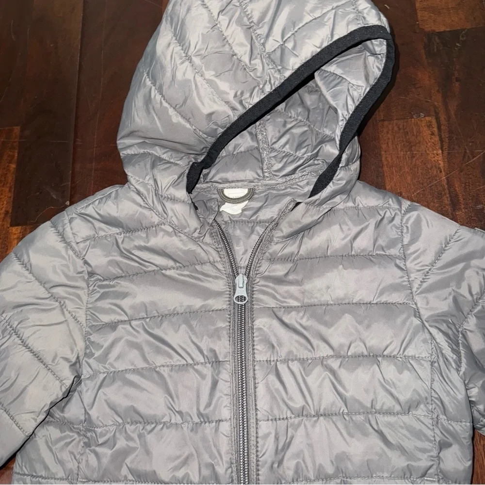 Baby Gap Primaloft Full Zip Hooded Jacket Size 4 Years Gray